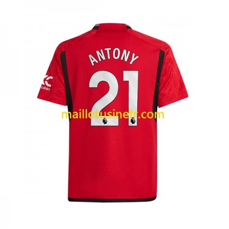 Maillot de Foot Manchester United Antony Matheus 21 Domicile 2023-24